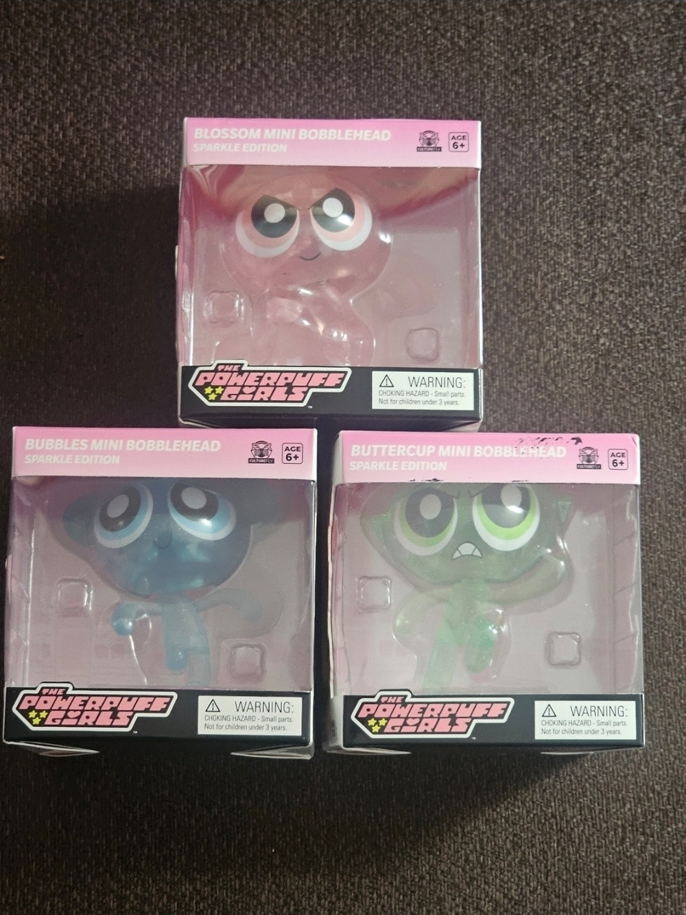 New CultureFly Powerpuff Girls Sparkle Edition Set Of 3